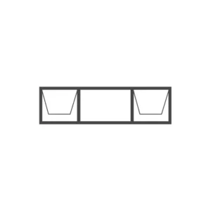 Aluminium Top Hung Window 2100x600 (21DT6)