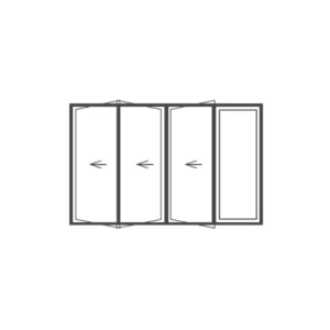 Aluminium Sliding Folding Door 2100x2100 (SFD213)